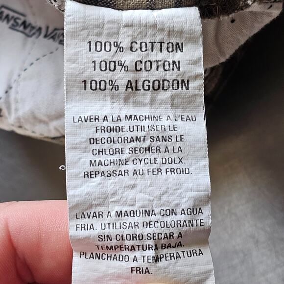 Vans Plaid Shorts Mens 38 Green Slash Pocket Skater Casual Outdoors - Picture 11 of 11